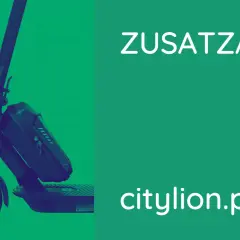 E-Scooter mit Zusatzakku für längere Fahrten. Der Zusatzakku ist erlaubt und erweitert die Reichweite.