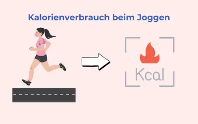 Eine Frau joggt und verbrennt dabei Kalorien. 30 min joggen kalorien frau.