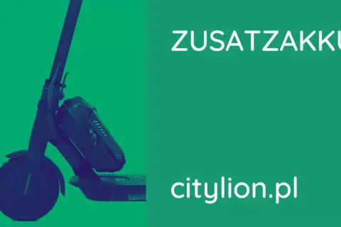 E-Scooter mit Zusatzakku für längere Fahrten. Der Zusatzakku ist erlaubt und erweitert die Reichweite.
