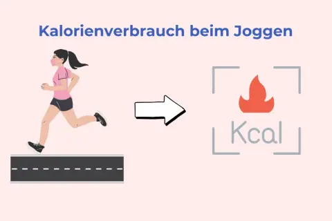 Eine Frau joggt und verbrennt dabei Kalorien. 30 min joggen kalorien frau.