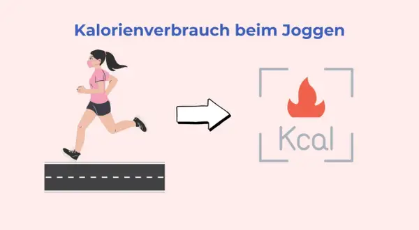 Eine Frau joggt und verbrennt dabei Kalorien. 30 min joggen kalorien frau.